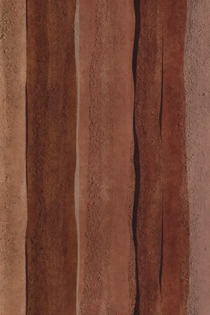 Rammed Earth Wall-Stratified Lava