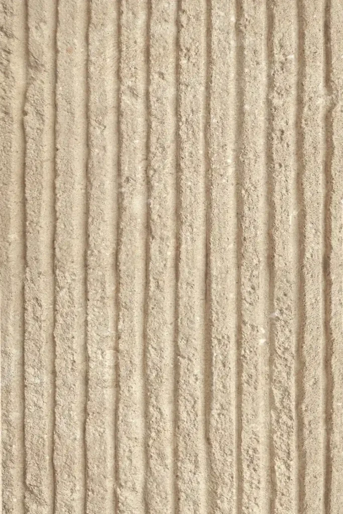 Flat Linear Stone-Shellfish Limestone Medium Yellow